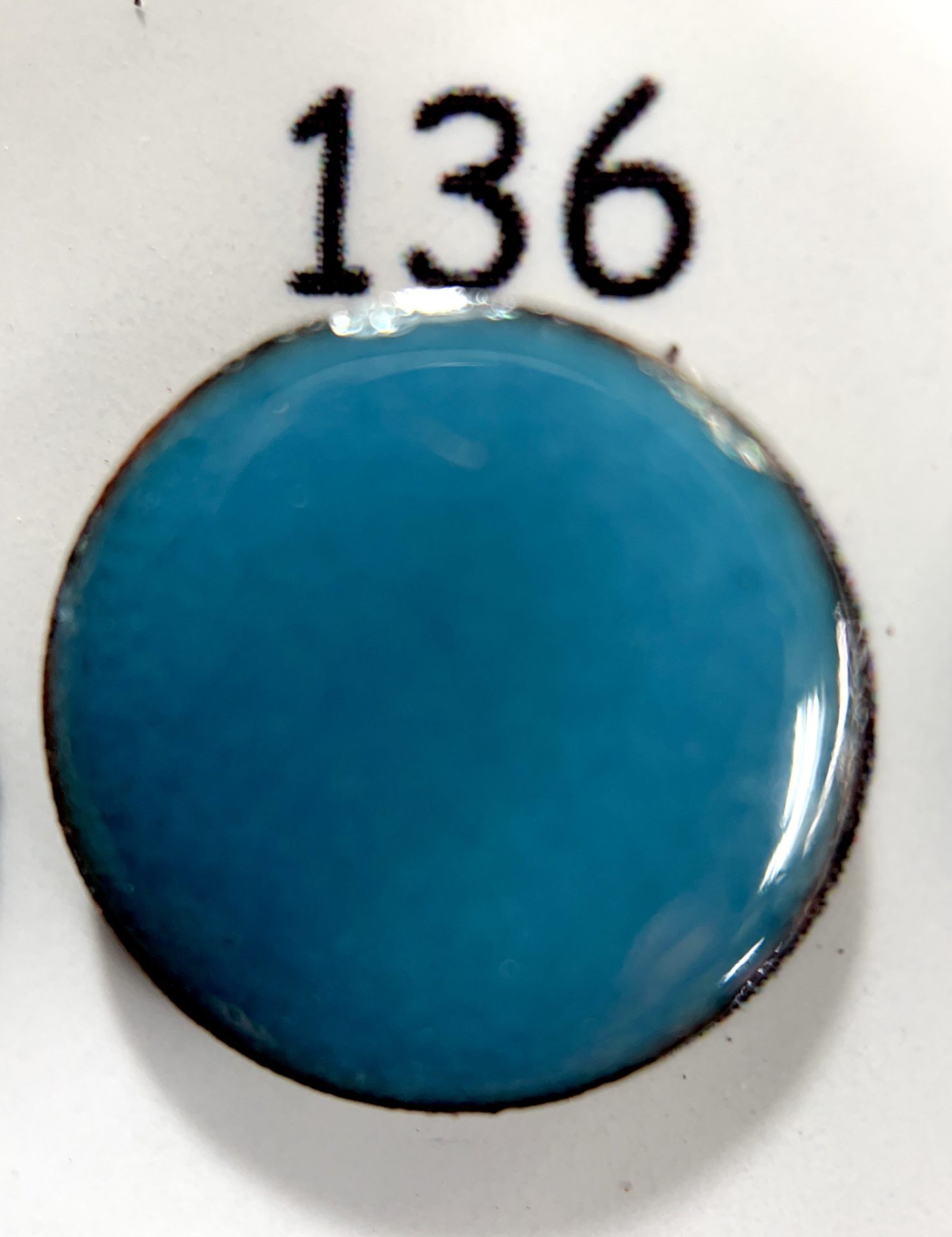 Pearly's Enamel Powder No. 136 Translucent Sky Blue 3oz. (85gr.) Great for torch/kiln/Cloisonné and Wet Packing Enameling - Image 2