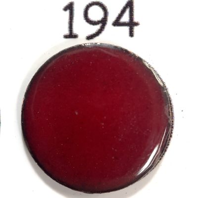 NEW!! Pearly's Enamel Powder No. 194 Opaque dark red lead free 3oz. (85gr.) Great for torch/kiln/Cloisonné and Wet Packing Enameling