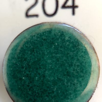 Pearly's Enamel Powder No. 204 Transparent Green Lagoon 3oz. (85gr.) Great for torch/kiln/Cloisonné and Wet Packing Enameling