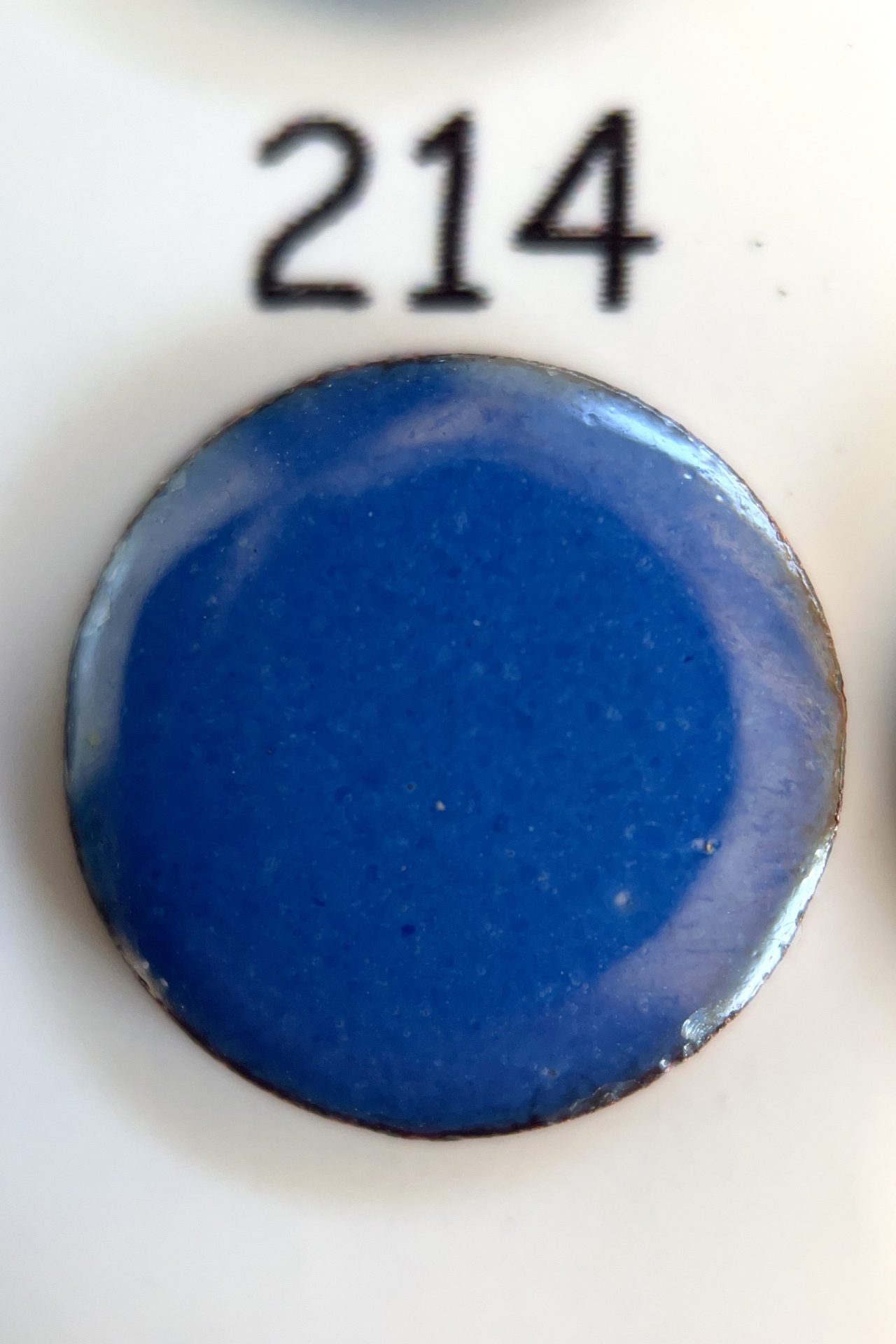 Pearly's Enamel Powder No. 214 Opaque Real Blue 3oz. (85gr.) Great for torch/kiln/Cloisonné and Wet Packing Enameling