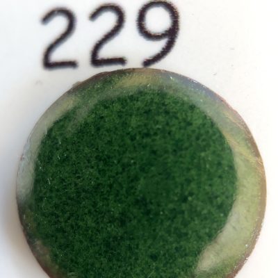 Pearly's Enamel Powder No. 229 Transparent Dark Green  3oz. (85gr.) Great for torch/kiln/Cloisonné and Wet Packing Enameling