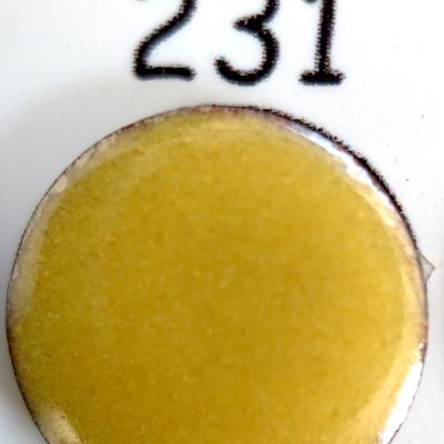 NEW!! Pearly's Enamel Powder No. 231 Opaque mustard 3oz. (85gr.) Great for torch/kiln/Cloisonné and Wet Packing Enameling