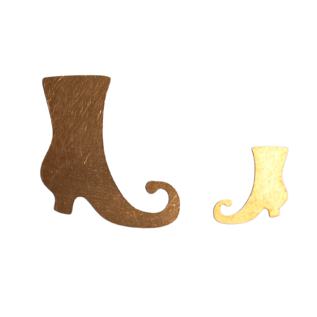 #94 Halloween boots witch Copper Blanks