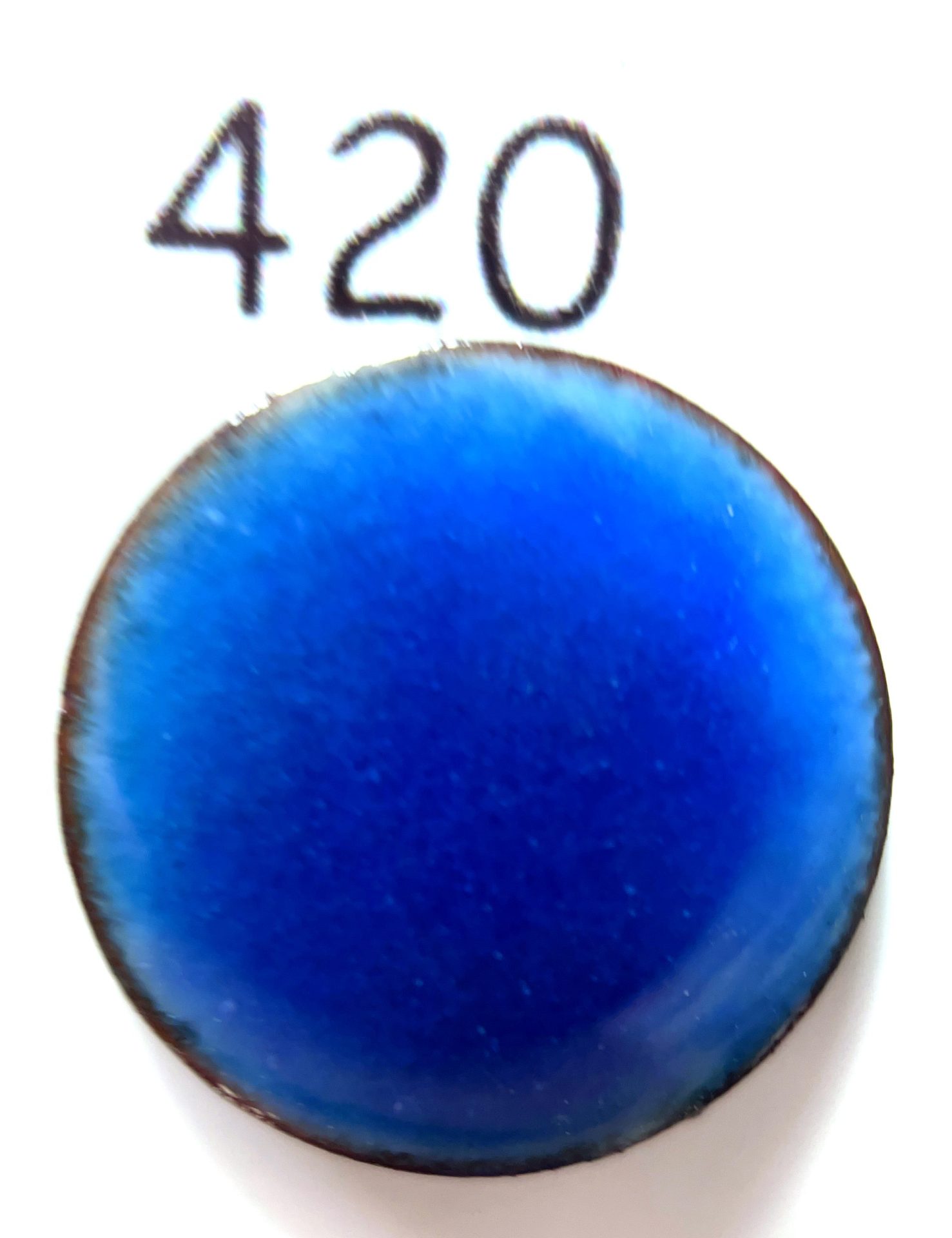 Pearly's Enamel Powder No. 420 Transparent Jewelry light blue 3oz. (85gr.) Great for torch/kiln/Cloisonné and Wet Packing Enameling