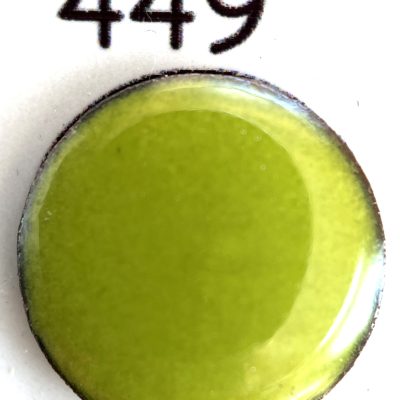 Pearly's Enamel Powder No. 449 Yellow Green 3 oz. (85gr.) Great for torch/kiln/Cloisonné and Wet Packing Enameling