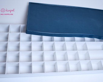 45 Cells Paints Palette Watercolor Acrylic Oil Painting Container Box with Soft Lid