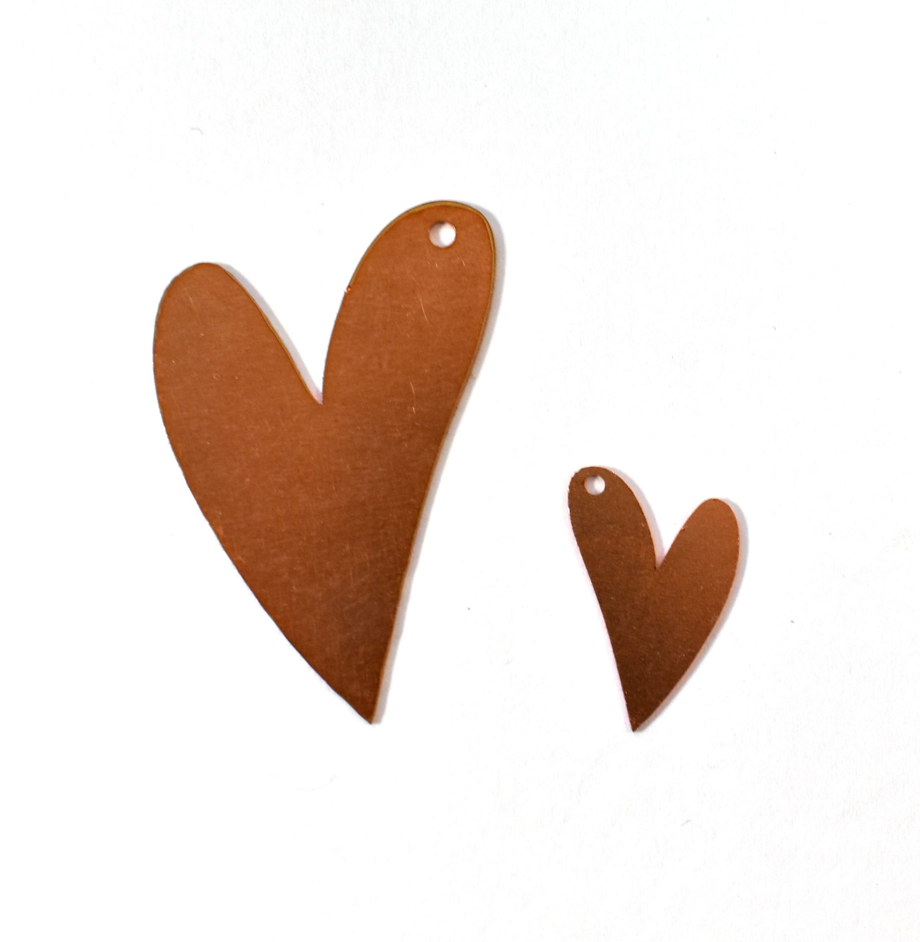 12 Hearts Copper Blanks
