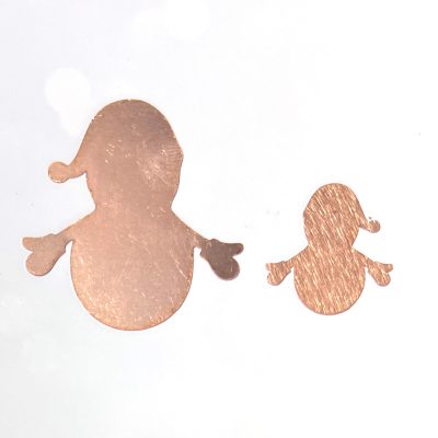 #103 Christmas Snowman Santa Copper Blanks