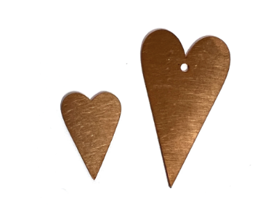 13# Heart Copper Blanks