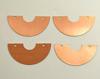 Half round Copper Blanks 24ga.