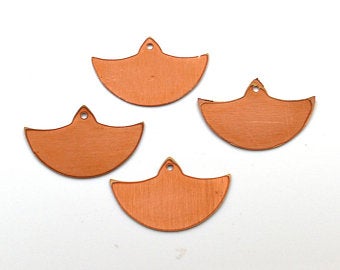 Half round Copper Blanks 24ga.