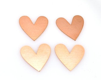 Heart copper blanks
