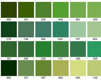 Pearly's Enamel Powder Green Collection 3oz. (85gr.) Great for torch/kiln/Cloisonné and Wet Packing Enameling