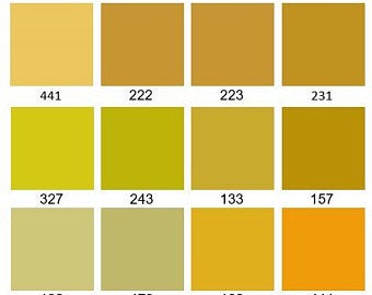 Pearly's Enamel Powder Yellow Collection 3oz. (85gr.) Great for torch/kiln/Cloisonné and Wet Packing Enameling