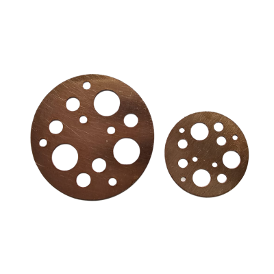 341# New 30mm Round With Holes Copper blank , stamped enamel , solid copper, stamping blank, personalized disc, copper blank, raw copper