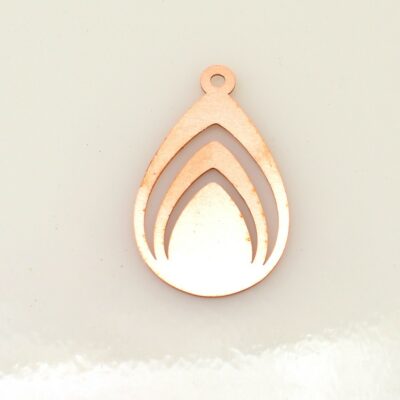 425 Drop Copper blank - 24 Gauge, Solid