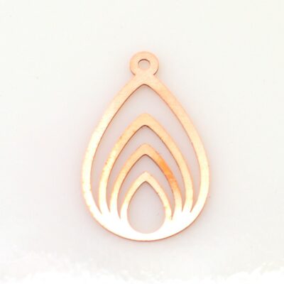 427 Drop Copper blank - 24 Gauge, Solid