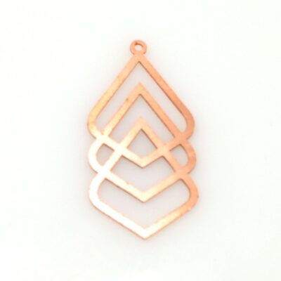 #430 Geometric Copper blank - 24 Gauge, Solid