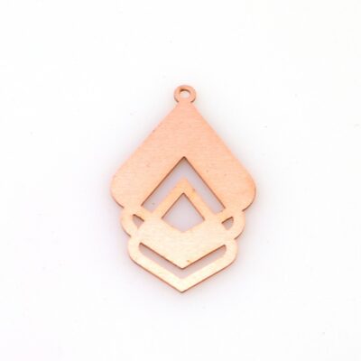#433 Geometric Copper blank - 24 Gauge, Solid