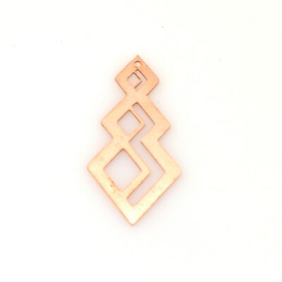 #436 Geometric Copper blank - 24 Gauge, Solid
