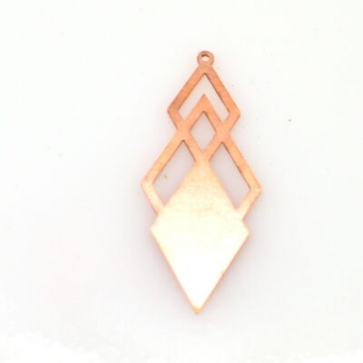 #442 Geometric Copper blank - 24 Gauge, Solid