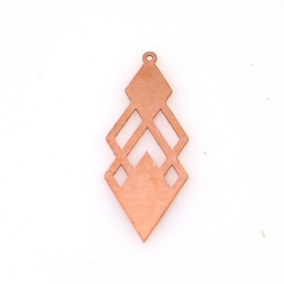 444 Geometric Copper blank - 24 Gauge, Solid