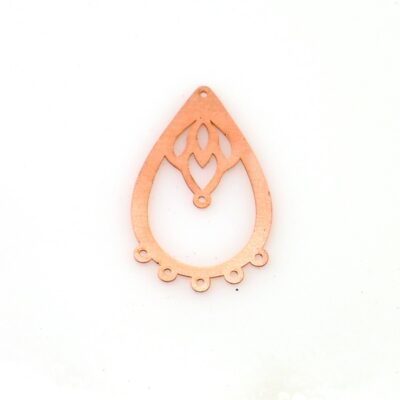 452 Drop Copper blank - 24 Gauge, Solid