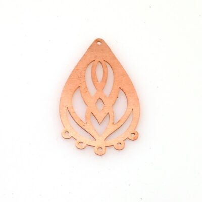 453 Drop Copper blank - 24 Gauge, Solid