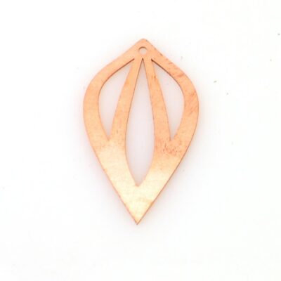 458 Drop Copper blank - 24 Gauge, Solid