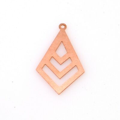 448 Geometric Copper blank - 24 Gauge, Solid