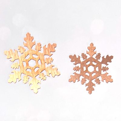 Snowflake Copper Blank - 24 Gauge, Solid
