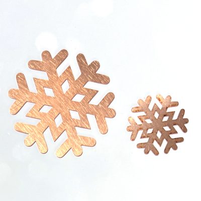 Snowflake Copper Blank - 24 Gauge, Solid #312