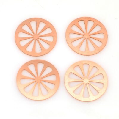 #556 Citrus Fruit Slice Copper Blanks 24ga.
