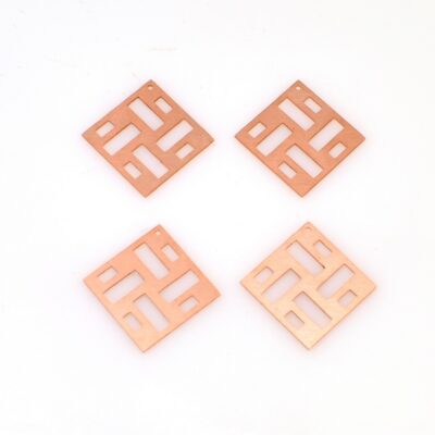 #554 Square Copper Blanks 24ga.