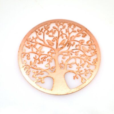 Round Tree And Brids Detailed Copper Blanks 24ga.
