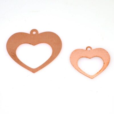506 Heart Copper Blanks 24ga.