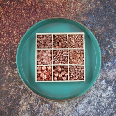 Solid Raw Copper caps for enameling and jewelry making