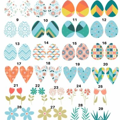 Easther Ceramic decals - Enamel Decal - Fusible Decal - Glass Fusing Decal ~ Waterslide Decal 4035