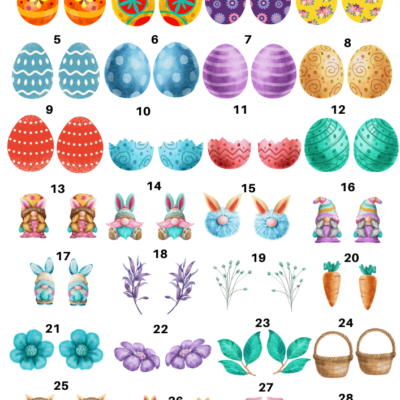 Gnome Easther Ceramic decals - Enamel Decal - Fusible Decal - Glass Fusing Decal ~ Waterslide Decal