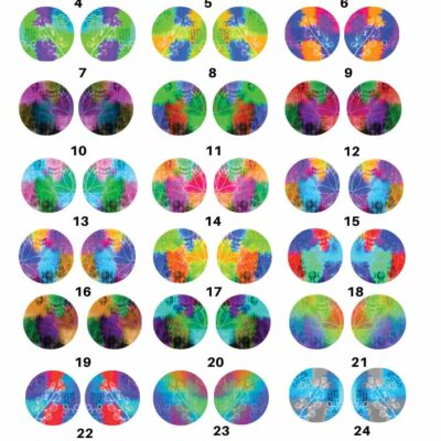 Circle Ceramic decals - Enamel Decal - Fusible Decal - Glass Fusing Decal ~ Waterslide Decal - 3004