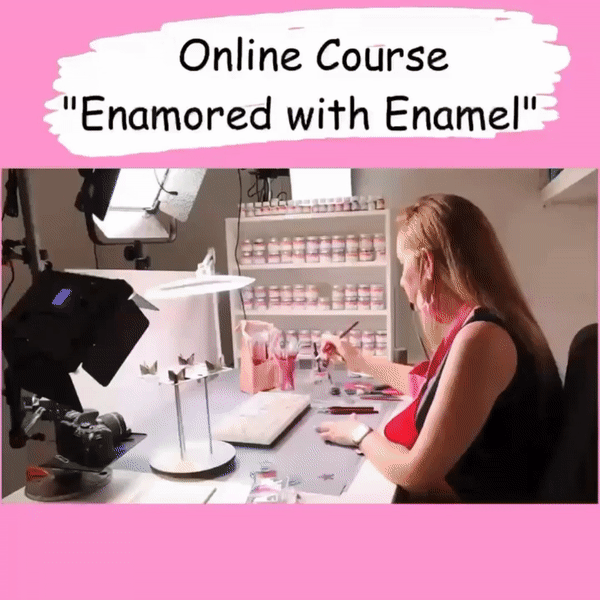 "Enamored with Enamel" Course and Material Kit - The magical synthesis of copper, enamel and glass in the flame for Lampworkers - Image 3