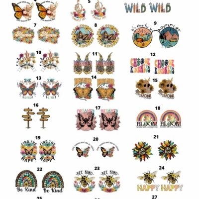 Retro - Ceramic decals - Enamel Decal - Fusible Decal - Glass Fusing Decal ~ Waterslide Decal - 4001