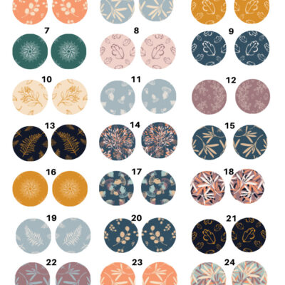 Circle Ceramic decals - Enamel Decal - Fusible Decal - Glass Fusing Decal ~ Waterslide Decal - 5001