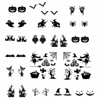 Halloween - Ceramic decals - Enamel Decal - Fusible Decal - Glass Fusing Decal ~ Waterslide Decal #6001