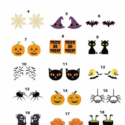 Halloween - Ceramic decals - Enamel Decal - Fusible Decal - Glass Fusing Decal ~ Waterslide Decal - 6005