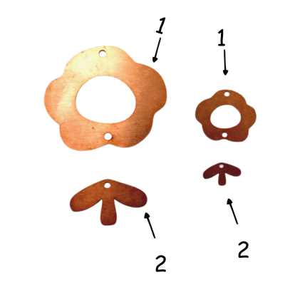 780# New - Flower Copper blank