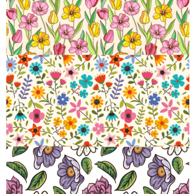 Flowers Ceramic decals - Enamel Decal - Fusible Decal - Glass Fusing Decal ~ Waterslide Decal 3117