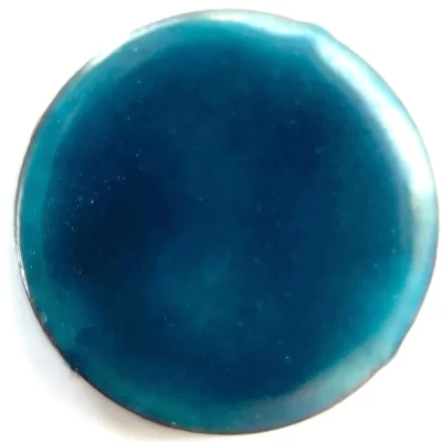 Pearly's Enamel Powder No. 533 Translucent Peacock Green  3oz. (85gr.) Great for torch/kiln/Cloisonné and Wet Packing Enameling