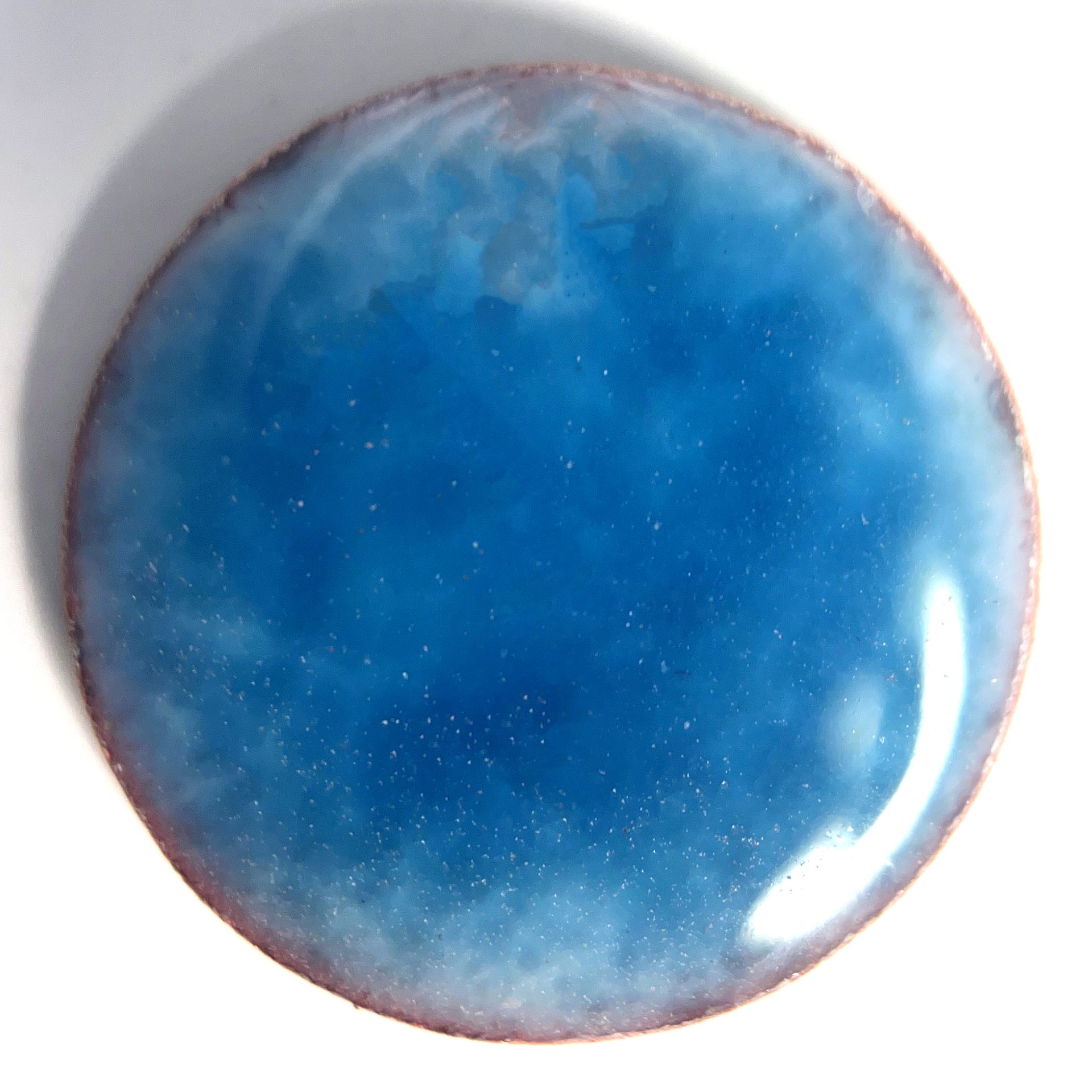 New!!! Pearly's Enamel Powder No. 344 Transparent Sapphire blue 3oz. (85gr.) Great for torch/kiln/Cloisonné and Wet Packing Enameling