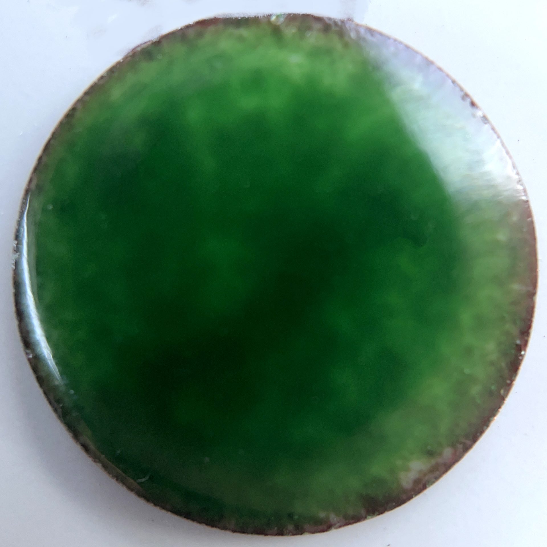 New!!! Pearly's Enamel Powder No. 350 Transparent Bright Green 3oz. (85gr.) Great for torch/kiln/Cloisonné and Wet Packing Enameling